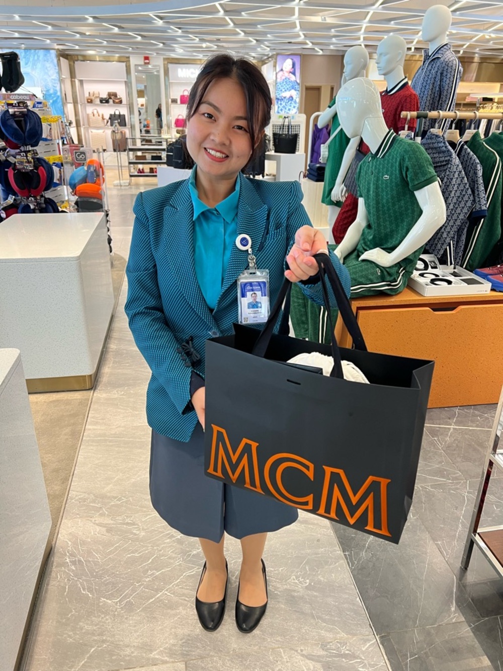 MCM Cognac Visetos Round Top Handle Mini Bag with Gold Hardware🔥🔥 - Picture 7 of 7